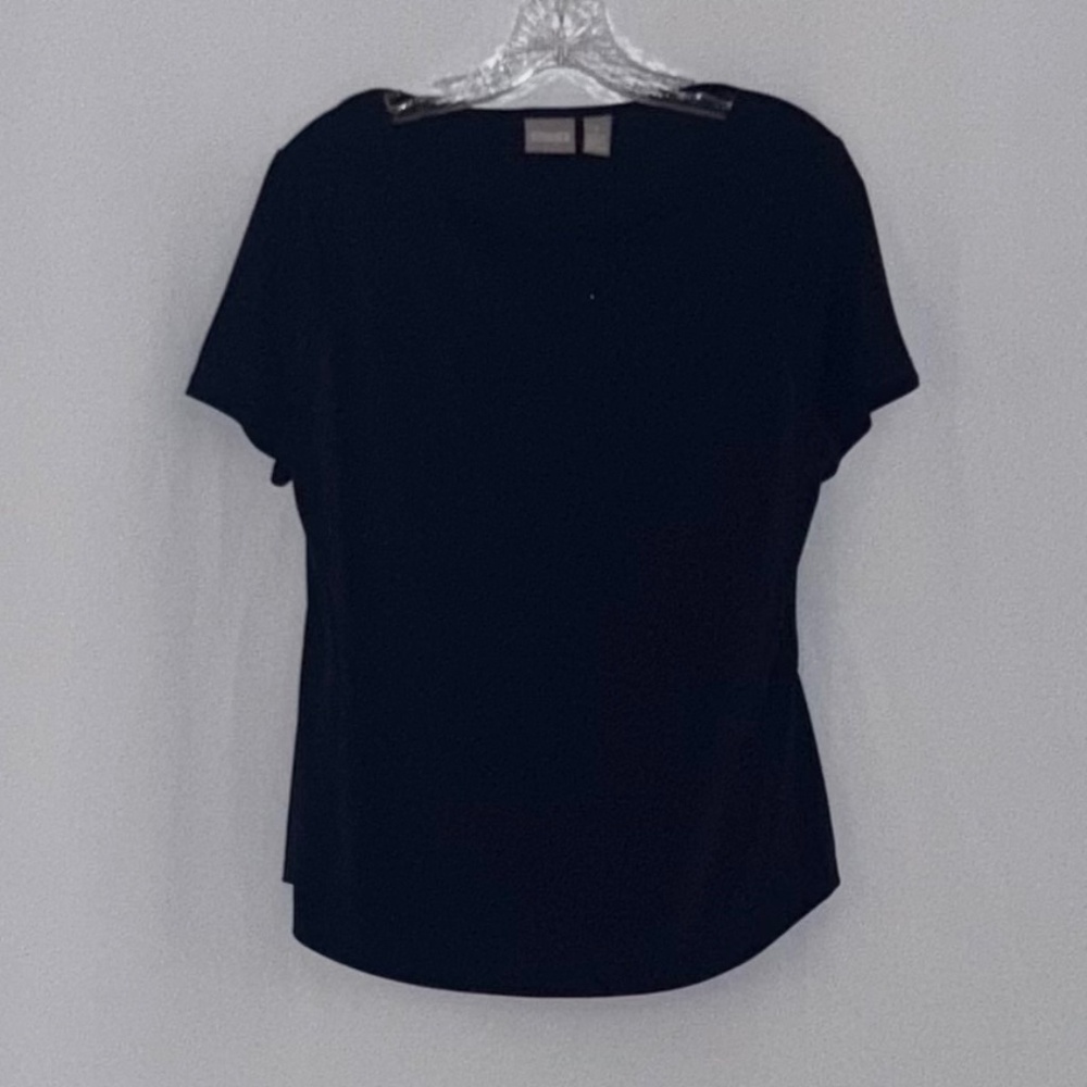 Chico’s Navy Short Sleeve Blouse